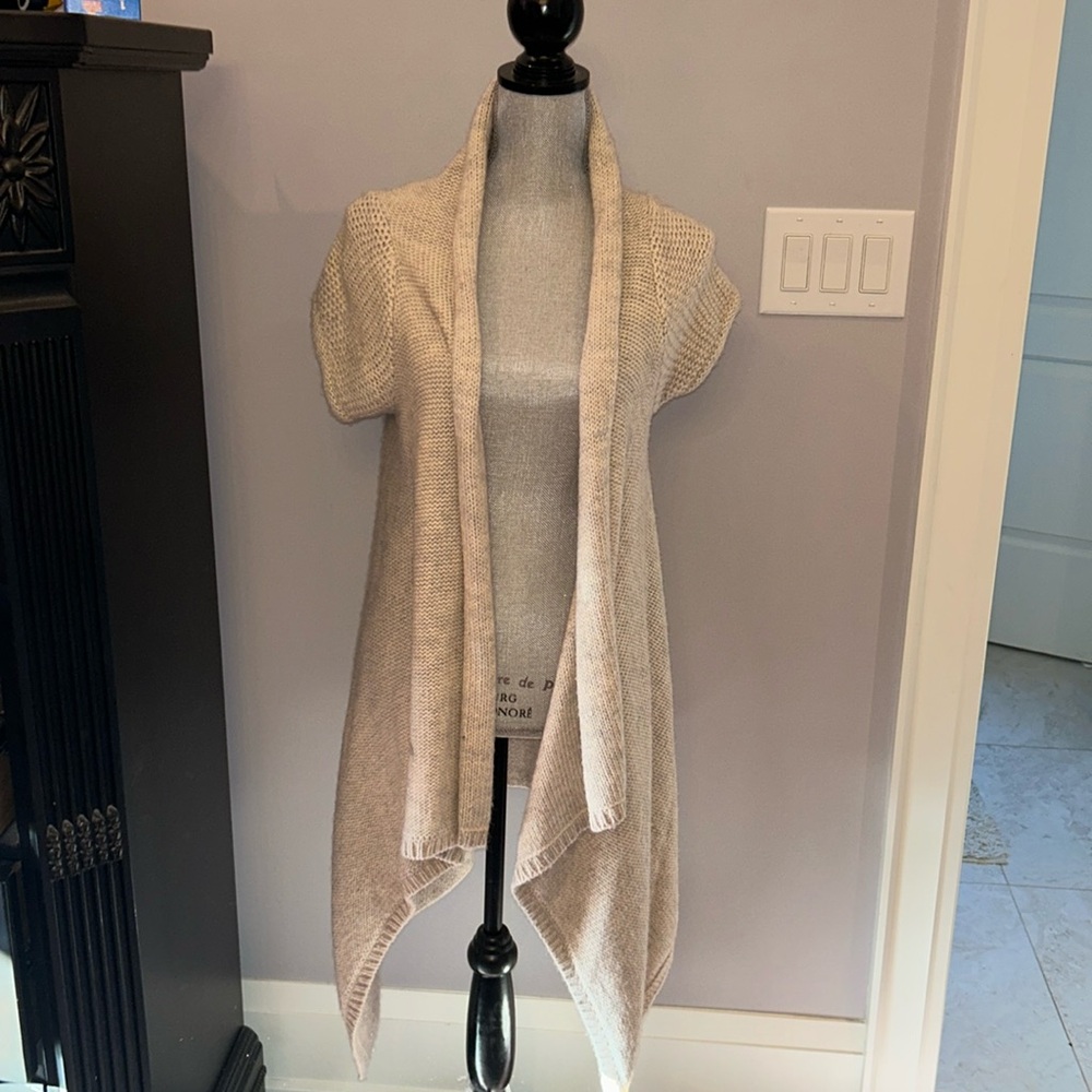 Micheal Kors Long Short Sleeve Cardigan Sz Med